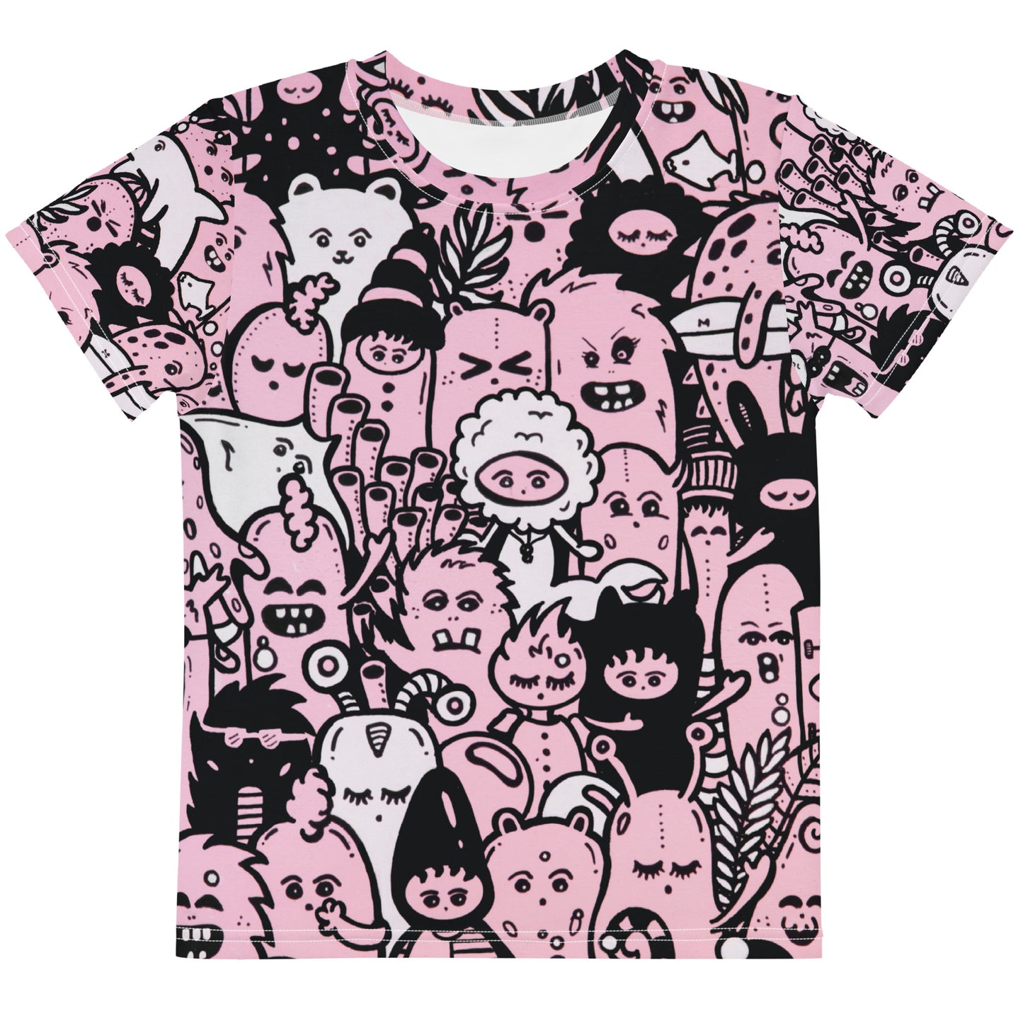 PINK BEACH, Kids crew neck t-shirt
