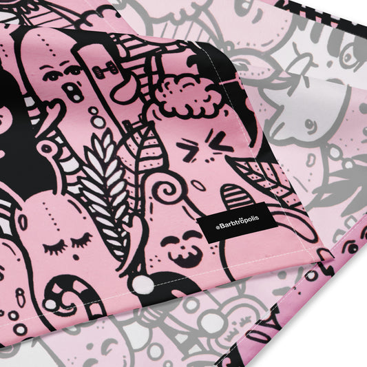 PINK BEACH, All-over print bandana